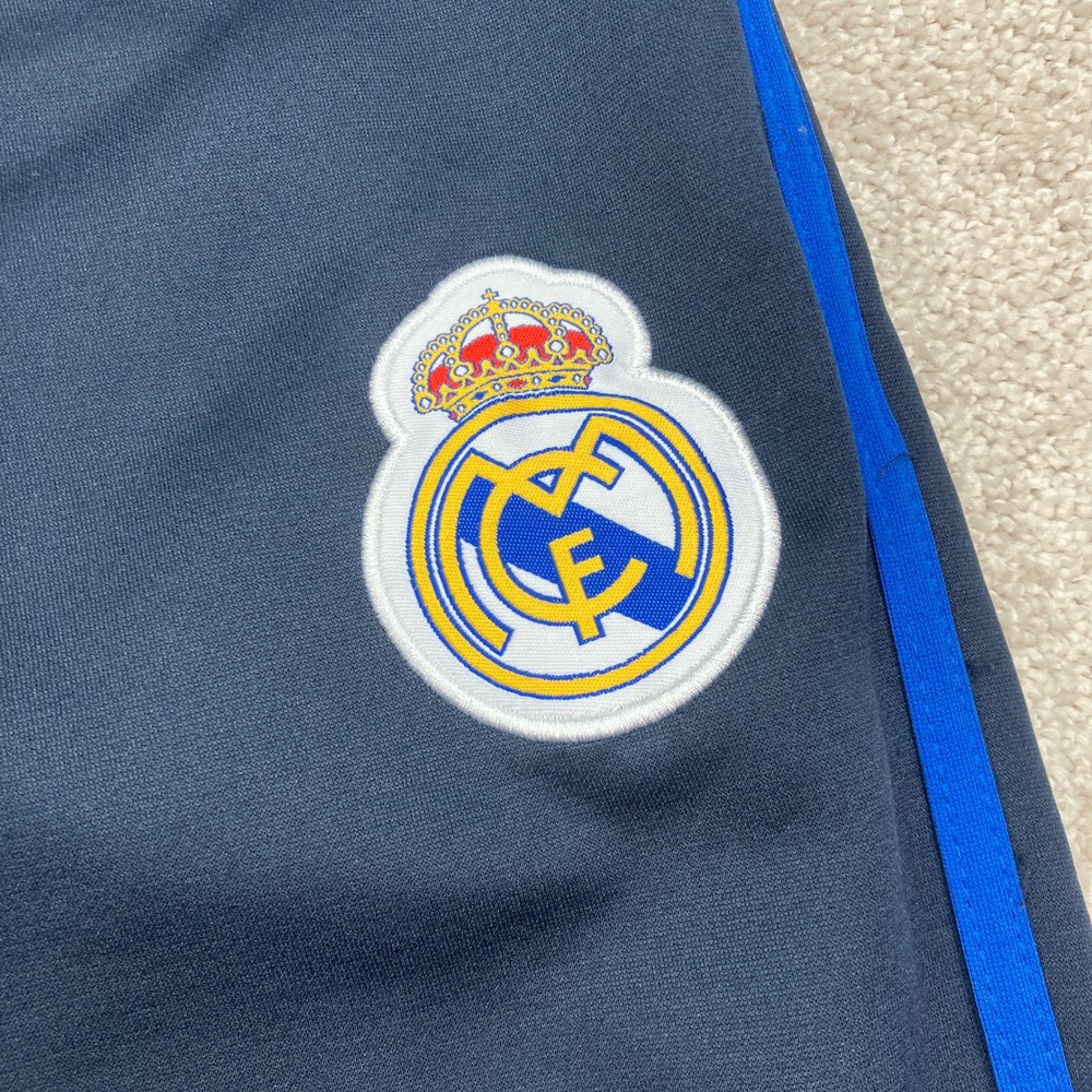 Real Madrid Mens L Joggers Navy Blue Soccer Training Pants RN139146 - Picture 3 of 8